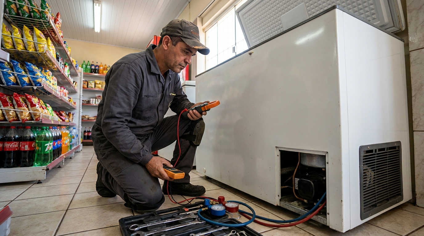Conserto de placa eletrônica de freezer na Alegria, Campos dos Goytacazes‑RJ